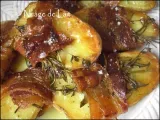 Recette Pommes de terre au four au thym et romarin