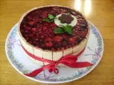 Recette Entremets framboises, chocolat blanc et fruits rouges en gelée