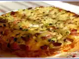 Recette Frittata de pâtes à la courgette et aux lardons