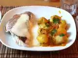 Recette Cocotte de pommes-de-terre au safran & à la coriandre, filets de pagre grillés