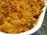 Recette Extraordinaire crumble poire framboise pistache