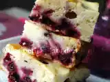 Recette Carrés cheesecake aux cassis, légers (merci inoule)