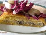 Recette Tourte camembert, châtaignes et pomme parfumée au kari gosse