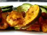 Recette Duo de brochettes de poulet mariné aux épices et au citron vert
