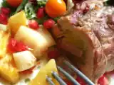 Recette Filet mignon de porc fourré à l'ananas fruit et sauge ananas