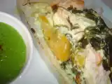 Recette Raïta d'épinard frais au cumin et papillote de saumon au citron confit