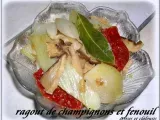 Recette Ragout de champignons shiitakes et fenouil