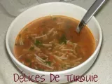 Recette Soupe tomates - cheveux d'anges - ehriyeli domates çorbas