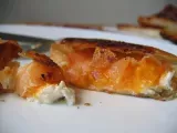Recette Sucré-salé abricot-ricotta, miel & pistache, dans des feuilles de...