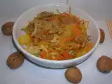 Recette Chiffonnade de chou frisé aux pommes et aux noix