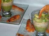 Recette Verrines de mousses d'avocat et crabe