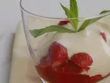 Recette Sabayon au rhum sur fraises poivrées