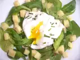 Recette Oeuf poché sur lit de mâche