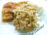 Recette Crumble de saumon à la crème de soja ... moutardée