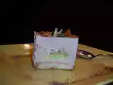 Recette Entremet praliné craquant coeur à la pistache