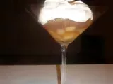 Recette Cocktail de marrons, poires au caramel et chantilly au cognac