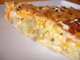 Recette Tarte aux carottes, poireaux et chevre