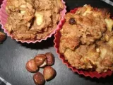Recette Muffins d'automne (farine de châtaignes, pomme et noisettes)