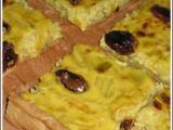 Recette Tarte oignons raisins poireaux chez gal