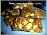Recette Barres céréales saveur citron