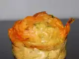 Recette Muffins courgettes-mimolette, ou encore une bouchée aux courgettes