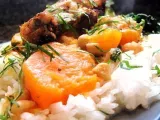 Recette Curry de courge à la citronnelle, pois chiches et épinards : un curry végétarien