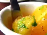Recette Verrines aux agrumes et à l'huile d'olive à la carotte sauvage