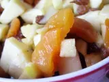 Recette Salade de fruits : pommes, raisins et abricots