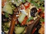 Recette Salade de quinoa à la grecque, sans blé, sans lait de vache