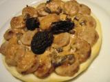 Recette Tartes fines au boudin blanc et morilles