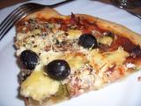 Recette Pizza trois fromages aux olives