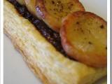 Recette Simples et festives, les petites tartelettes de boudin blanc et chutney de figues...