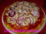 Recette Recette de pizza maison pommes de terre bacon oignon rouge