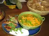 Recette Soupe lentilles, épinards et citron et galettes de sarrasin aux légumes, 
