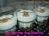 Recette Recette de verrines poires canelle roquefort