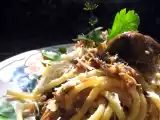 Recette Pâtes d'automne aux cèpes et confit de canard