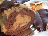 Recette Bûche au chocolat et amandes caramélisées