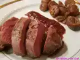 Recette Magrets de canard au miel, épices et châtaignes - menu du réveillon de noël