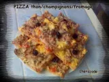 Recette Pizza thon/champignons/fromage