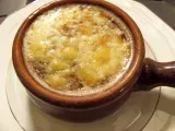 Recette Cassolette de soupe à l'oignon gratinée au cantal