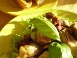 Recette Salade d'artichauts marinés et tartines de pesto