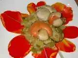 Recette Noix de st jacques sur un lit de poireaux-courgette