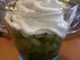 Recette Verrine de concombre à la menthe et chantilly au chèvre - menu de la saint-sylvestre