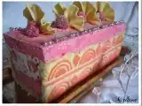 Recette Bûche bijou, framboise, litchi et chocolat blanc...