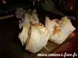 Recette Déclinaison de chèvre en aumonières