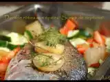 Recette ** dorade rôtie au four aux légumes, citron confit et épice songe de neptune **