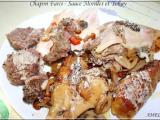 Recette Chapon farci - sauce morille et tokay