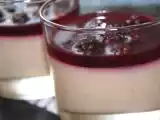 Recette Panna cotta à la crème de marrons et sa gelée aux mûres
