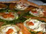 Recette Tarte au saumon fumé, aux épinards et au chèvre