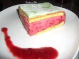 Recette Gateau bavarois a la framboise pâte d'amande